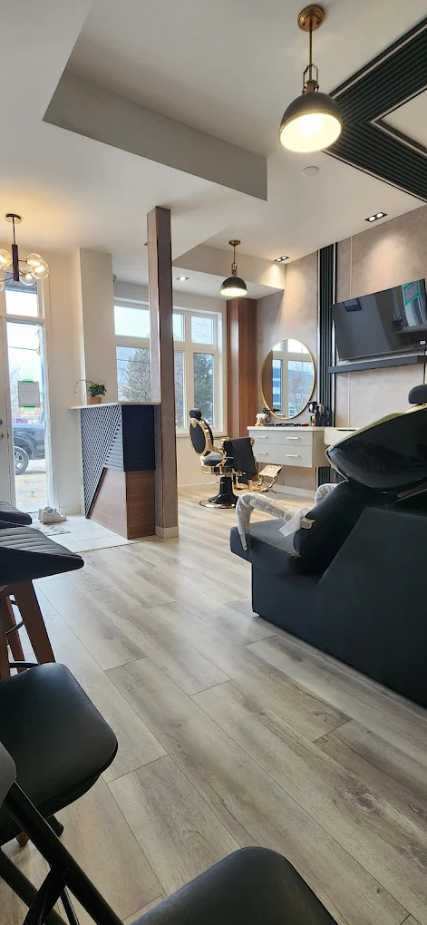 Interior of Lads Fade Lounge and The Beauty Salon in Whitby